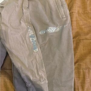 Alexander Wang Silver Logo Tan Joggers